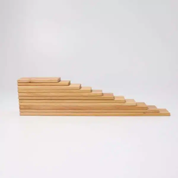 11 Planchettes de construction en bois naturel – Grimm’s – Image 2