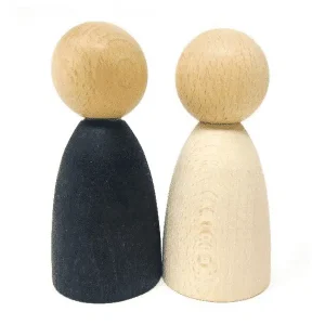 2 Personnages extra grand en bois – Grapat