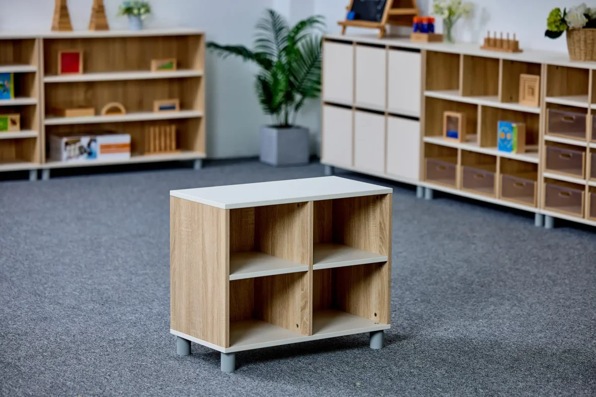 Meuble de rangement à dos fermé – 4 compartiments et 2 étages – Image 8