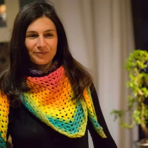 HALF GRANNY SQUARE SHAWL (crochet n°4)