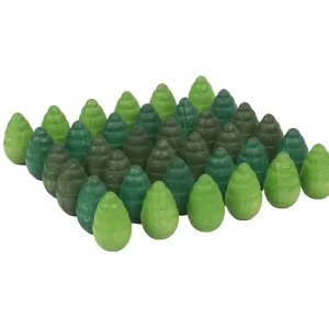 36 Sapins en bois (verts) – Mandala – Grapat