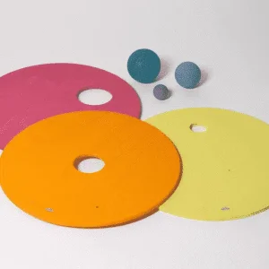 Disques en bois – Pastel chaud – Grimm’s